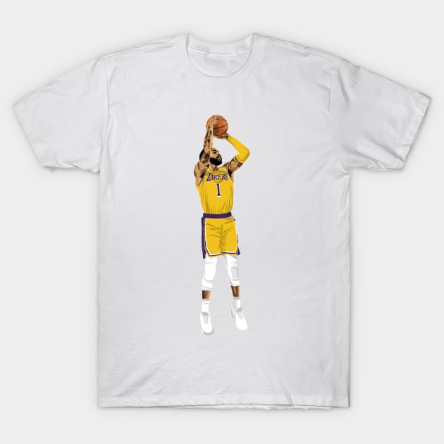 D'angelo Russell Lakers T-Shirt by knnthmrctn